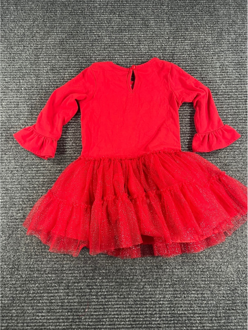 Counting Daisies Toddler Girls 2T Red Holiday Reindeer Tutu Dress w/ flare pants - Picture 11 of 11